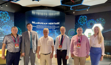 Eurasian Patent Organization delegation visits Belarus Pavilion at Expo 2020